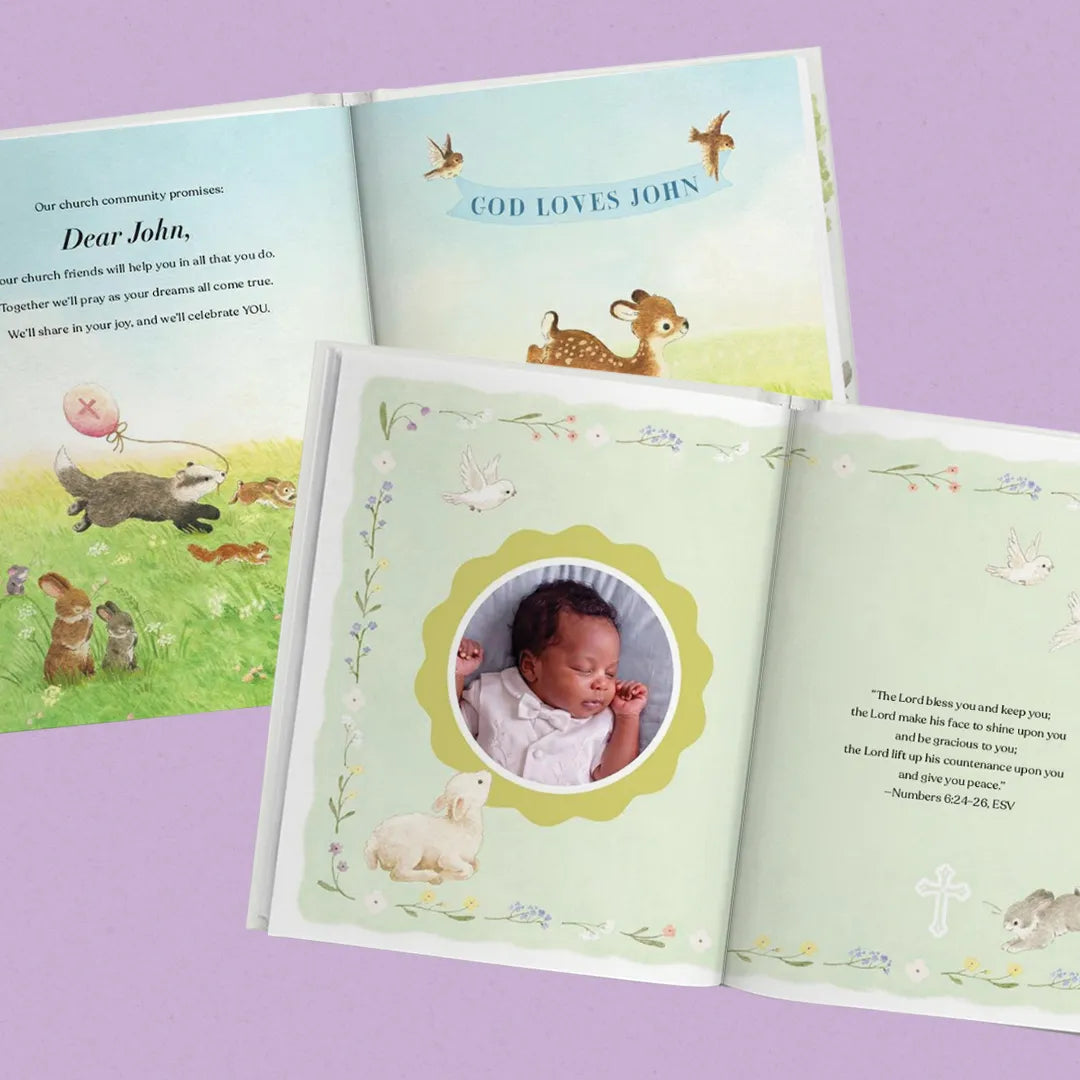 Baptism Promises for Baby Personalized Book