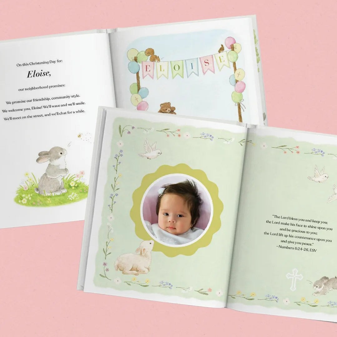 Christening Promises for Baby Personalized Book