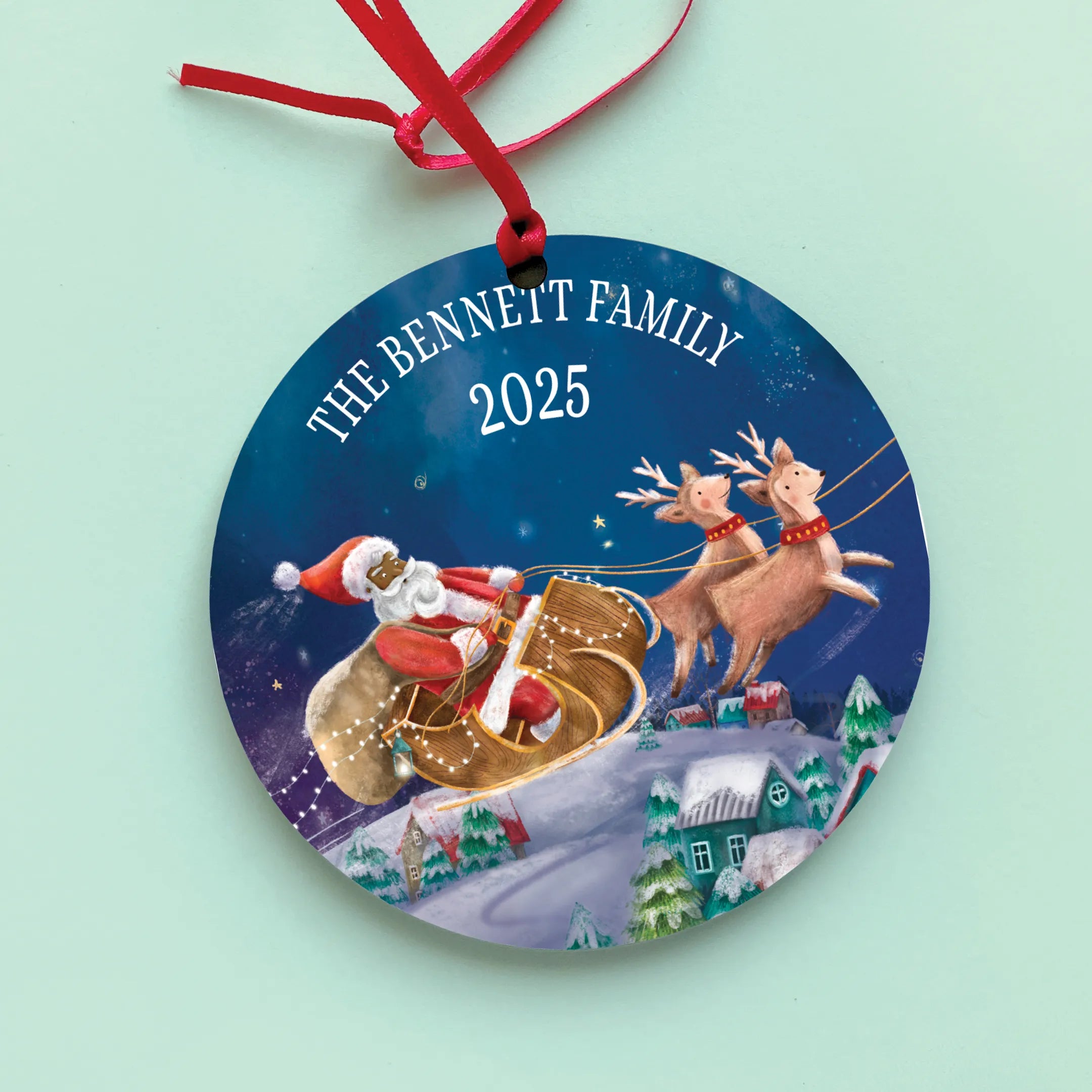 Our Family's Night Before Christmas Personalized Book and Ornament Gift Set