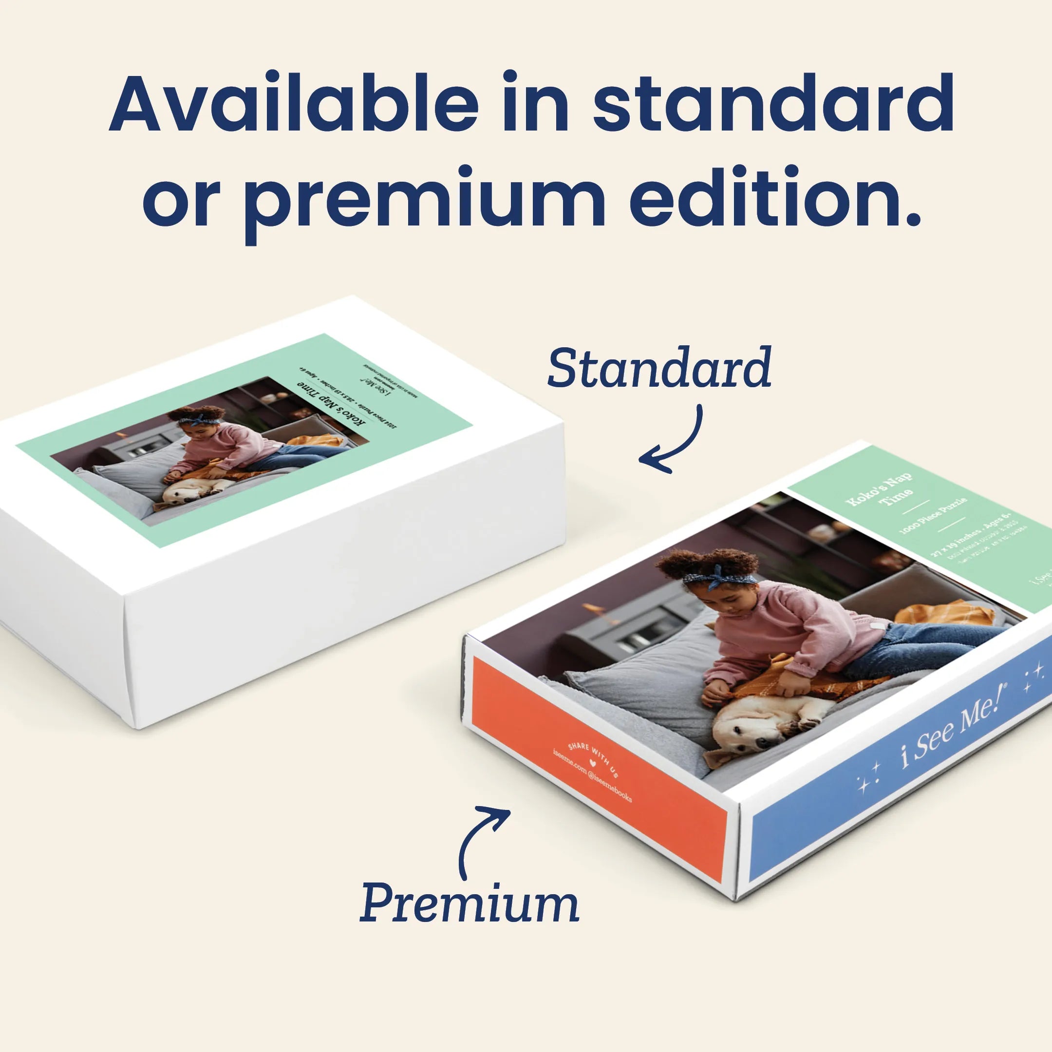 Premium Personalized Pet Photo Puzzle, Landscape / Horizontal – 1,000 Pieces