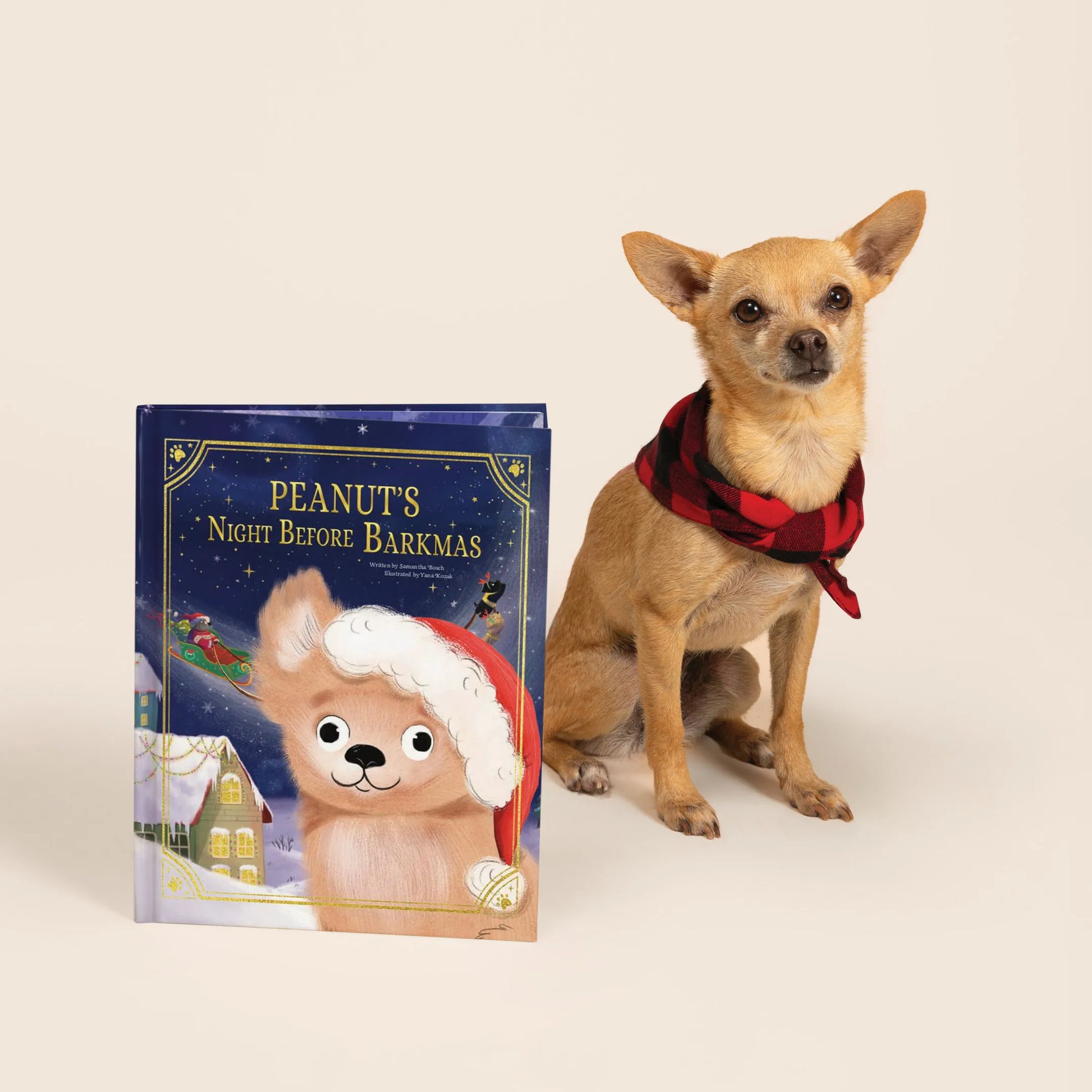 Our Dog’s Night Before Christmas Personalized Book Gold Foil Edition