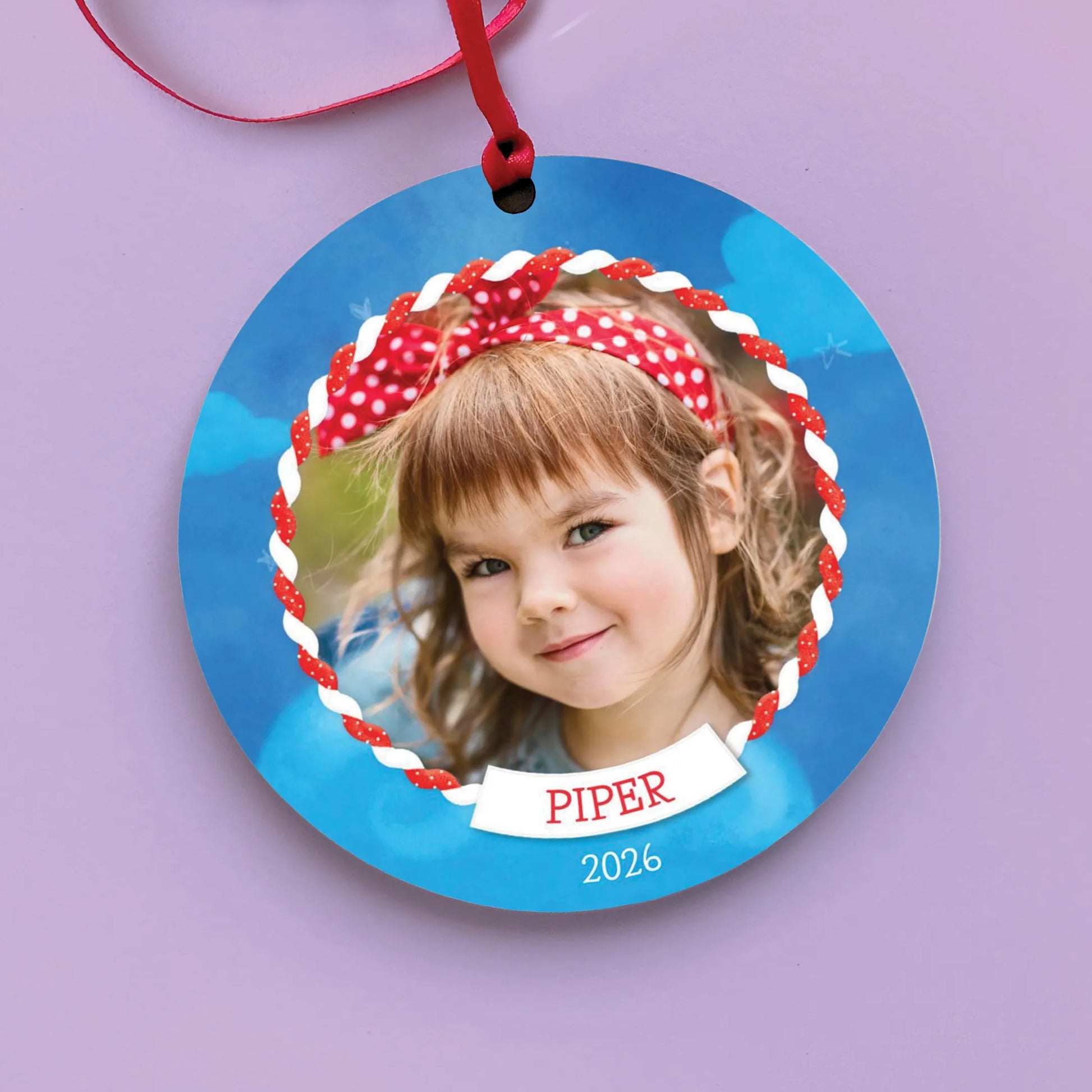 Baker's Twine Personalized Photo Ornament