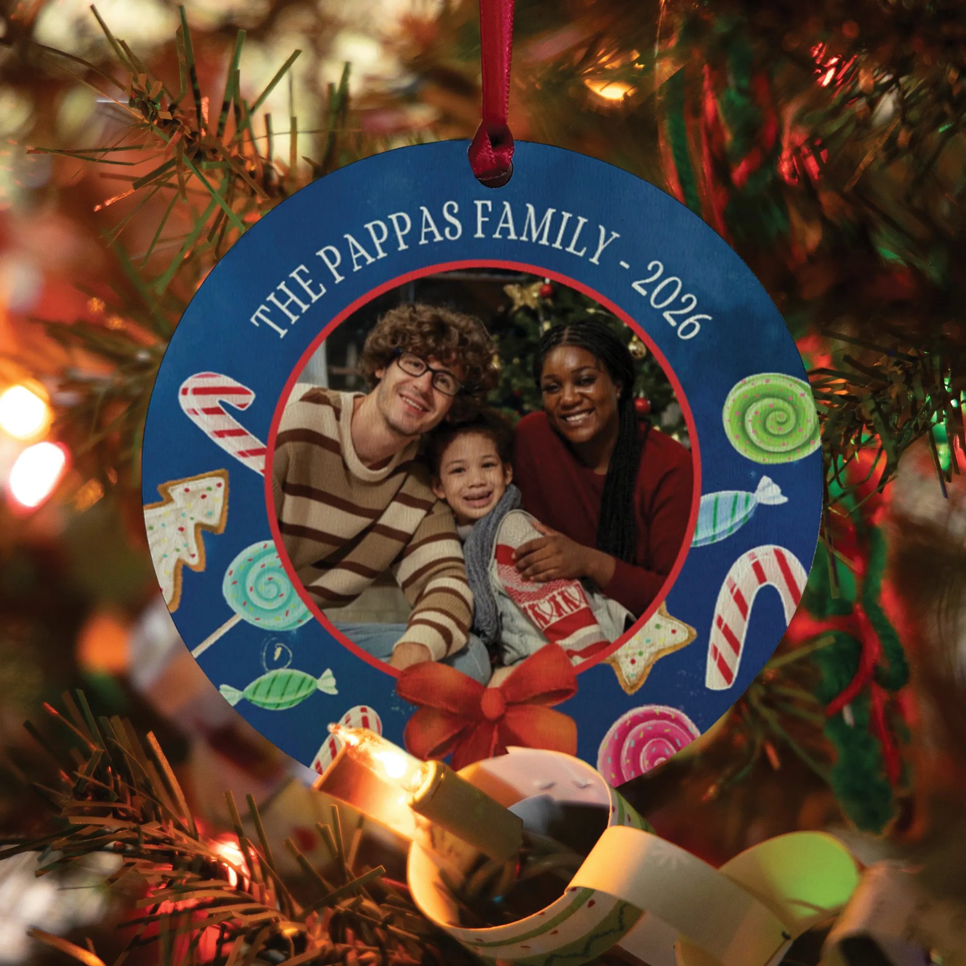 Family Christmas Personalized Photo Ornament