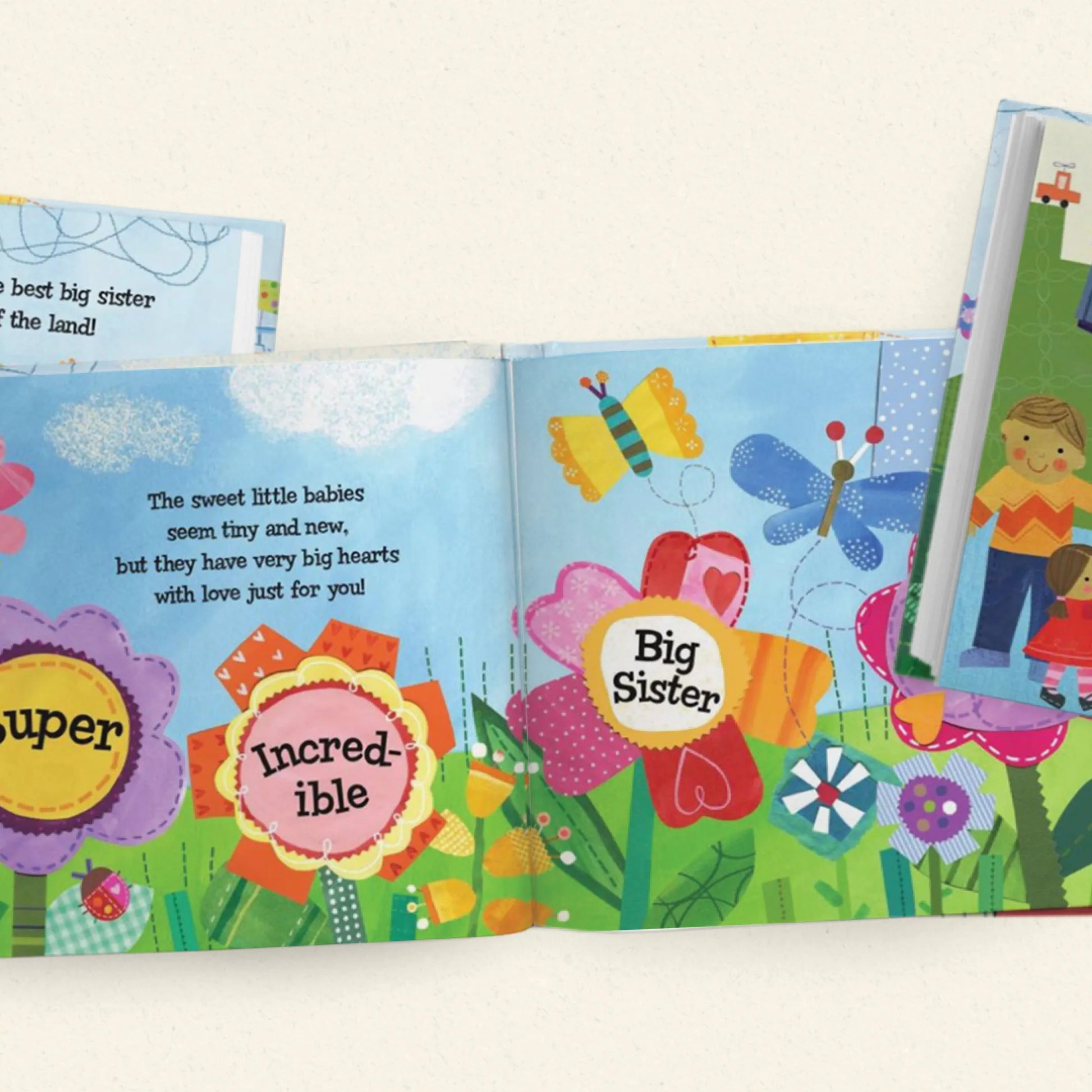 The Super, Incredible Big Sister of Twins Personalized Book and Medal