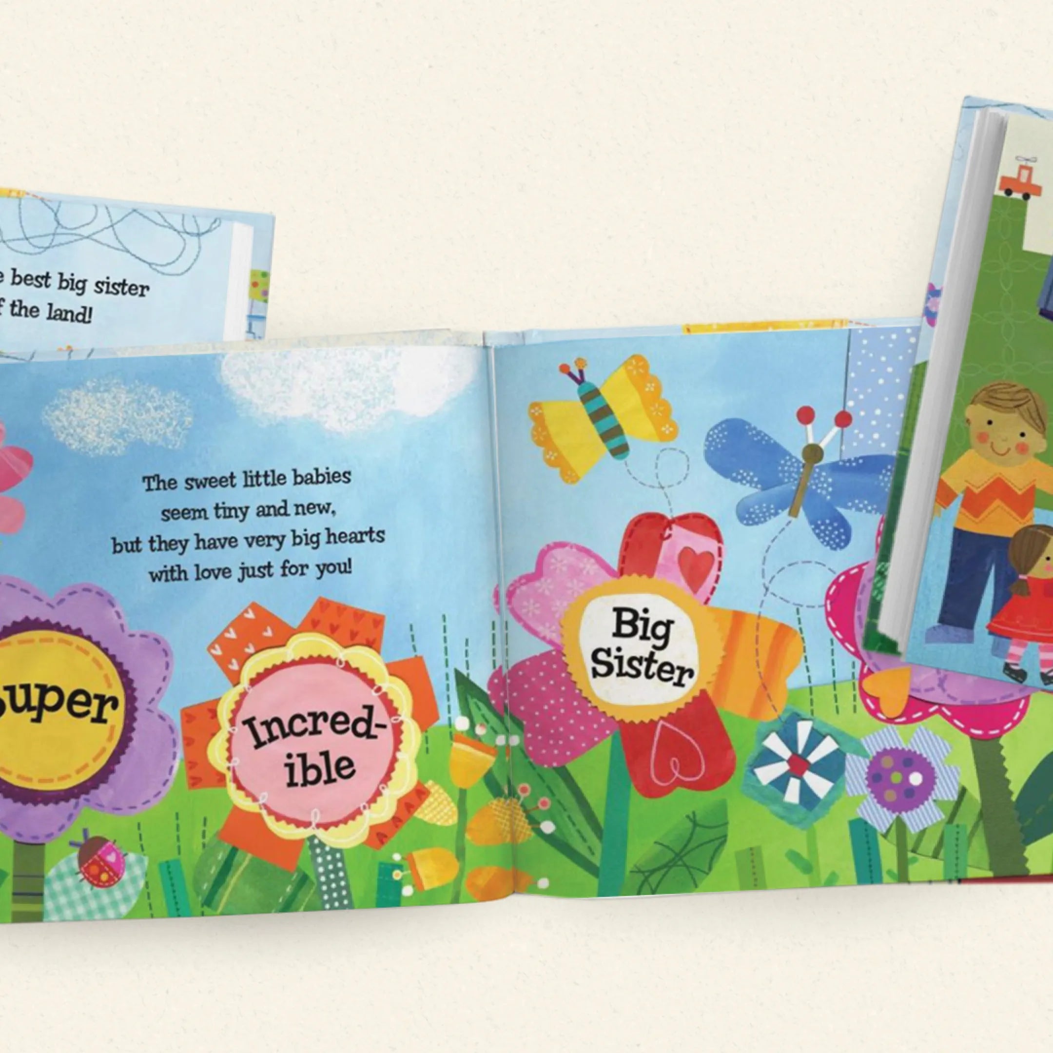 The Super, Incredible Big Sister of Twins Personalized Book and Medal