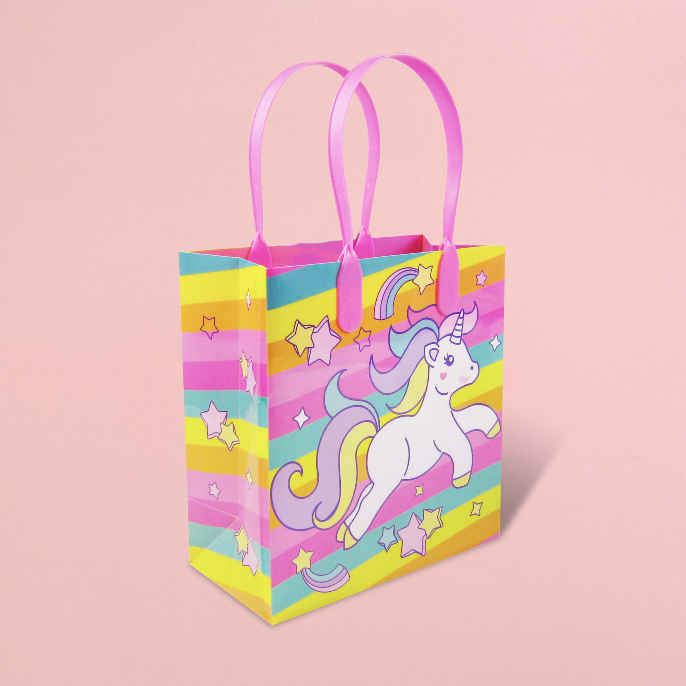 Unicorn Party Favor Bags Treat Bags - Set Of 6 Or 12