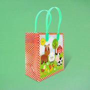 Barnyard Farm Animals Party Favor Treat Bags - Set Of 6 Or 12