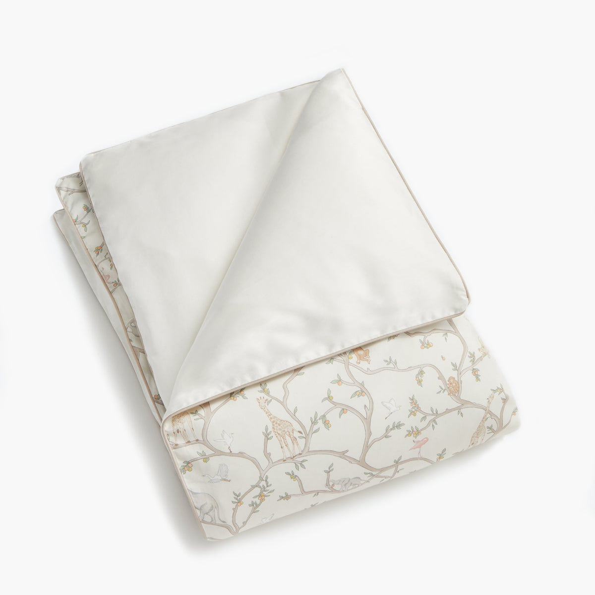 Animal Parade Toddler Duvet - Ivory