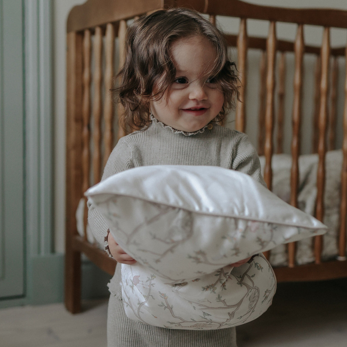 Animal Parade Toddler Pillow - Ivory