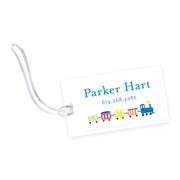 Choo Choo Train Laminated Bag Tag