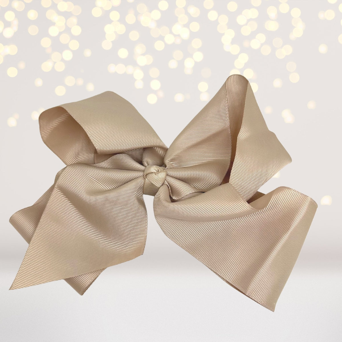 Girls 8 Inch Wide Basic Hair Bow On Alligator Clip