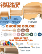 Wooden Montessori Bookshelf Natural (usa Only)