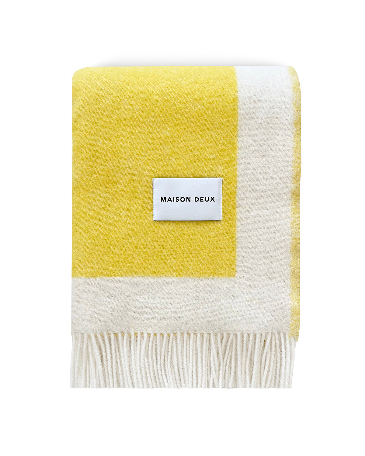 Blanket Color Block No. 2 Yellow / Green And Lilac 4.25 X 6.5 Ft