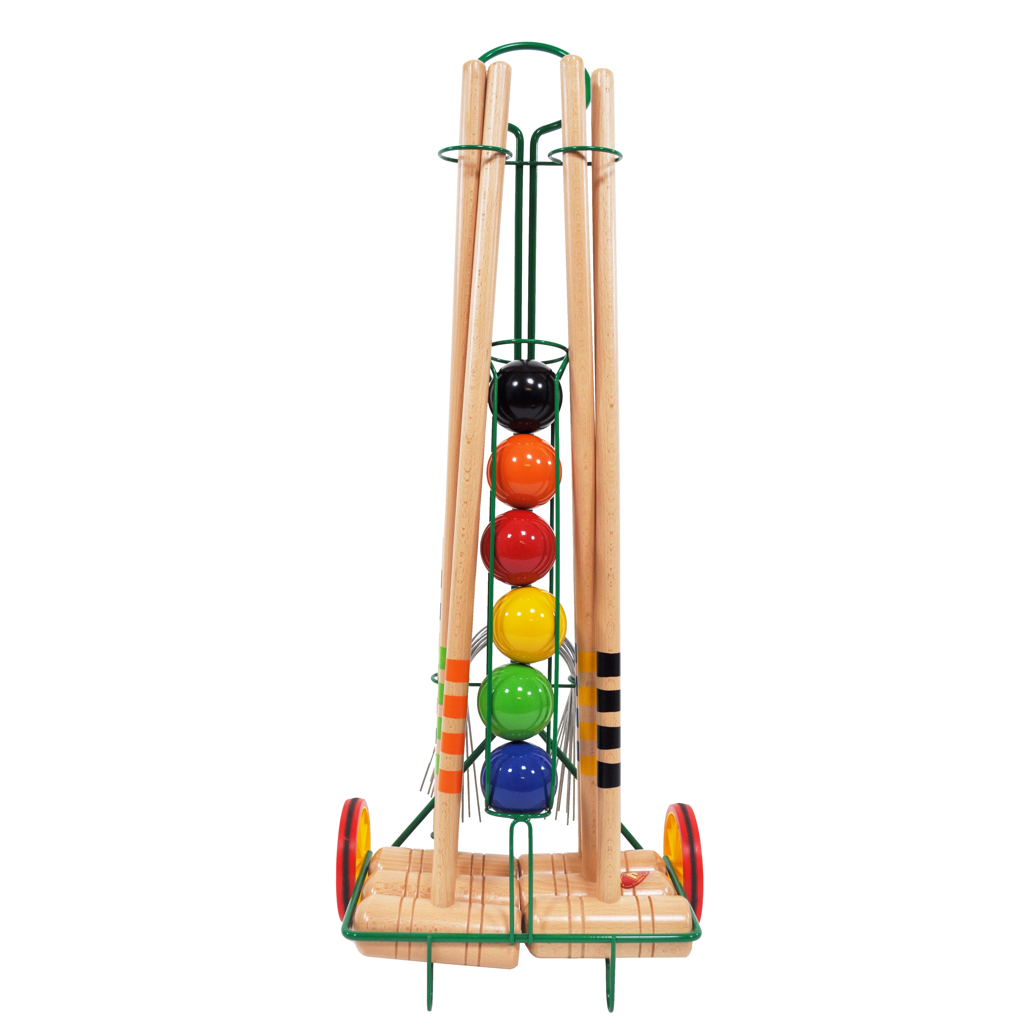 6-Player Croquet Set with Trolley