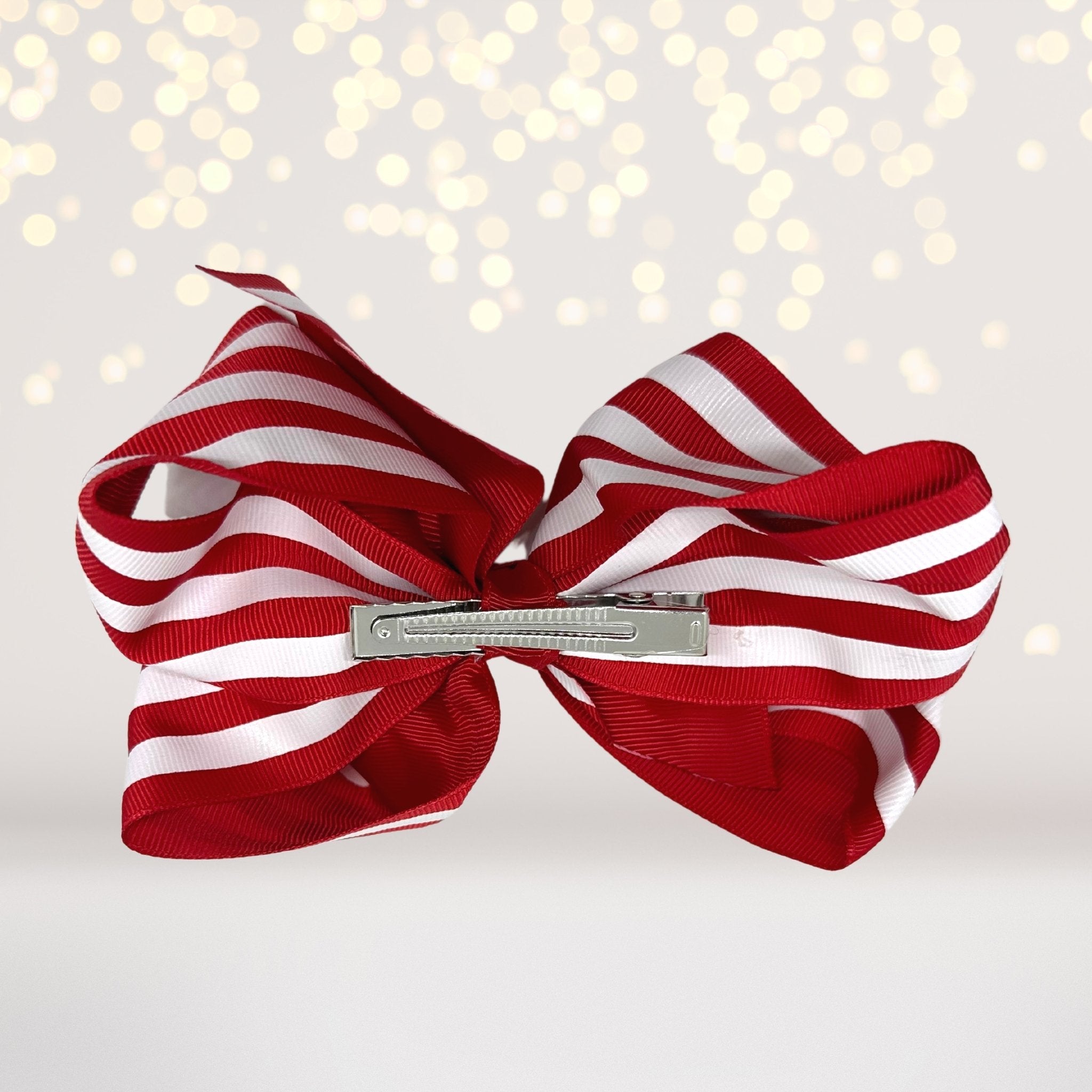 6 Inch Stripe Bow