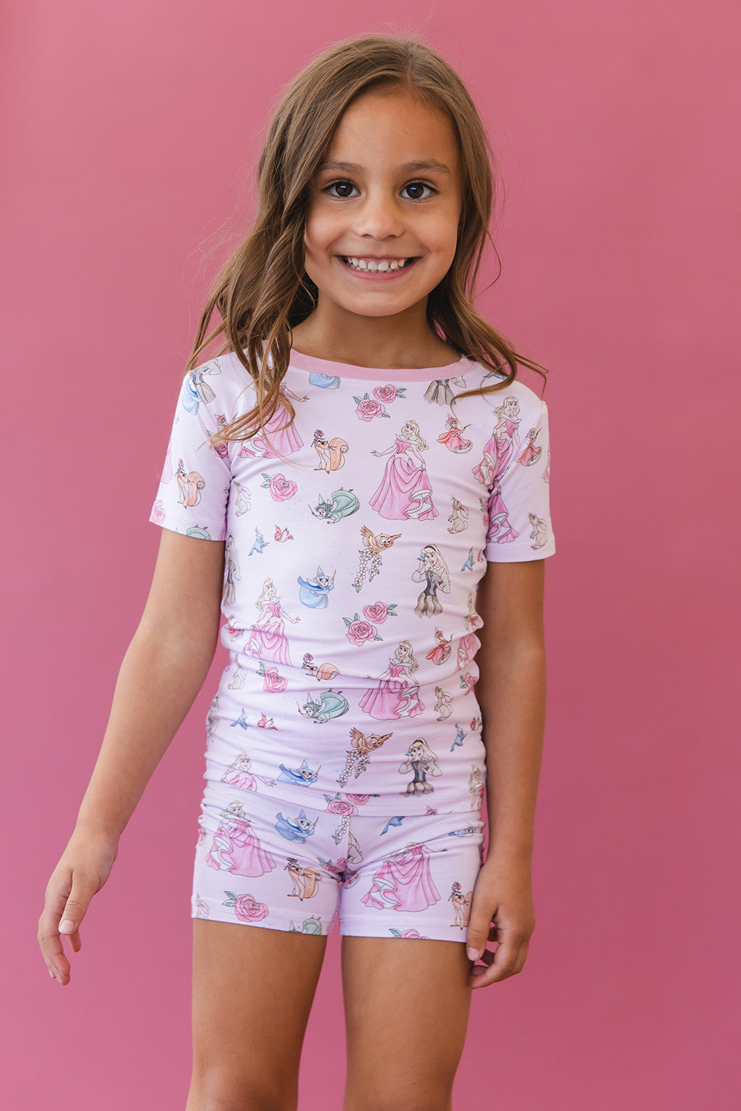 Rose - Biker Short Set