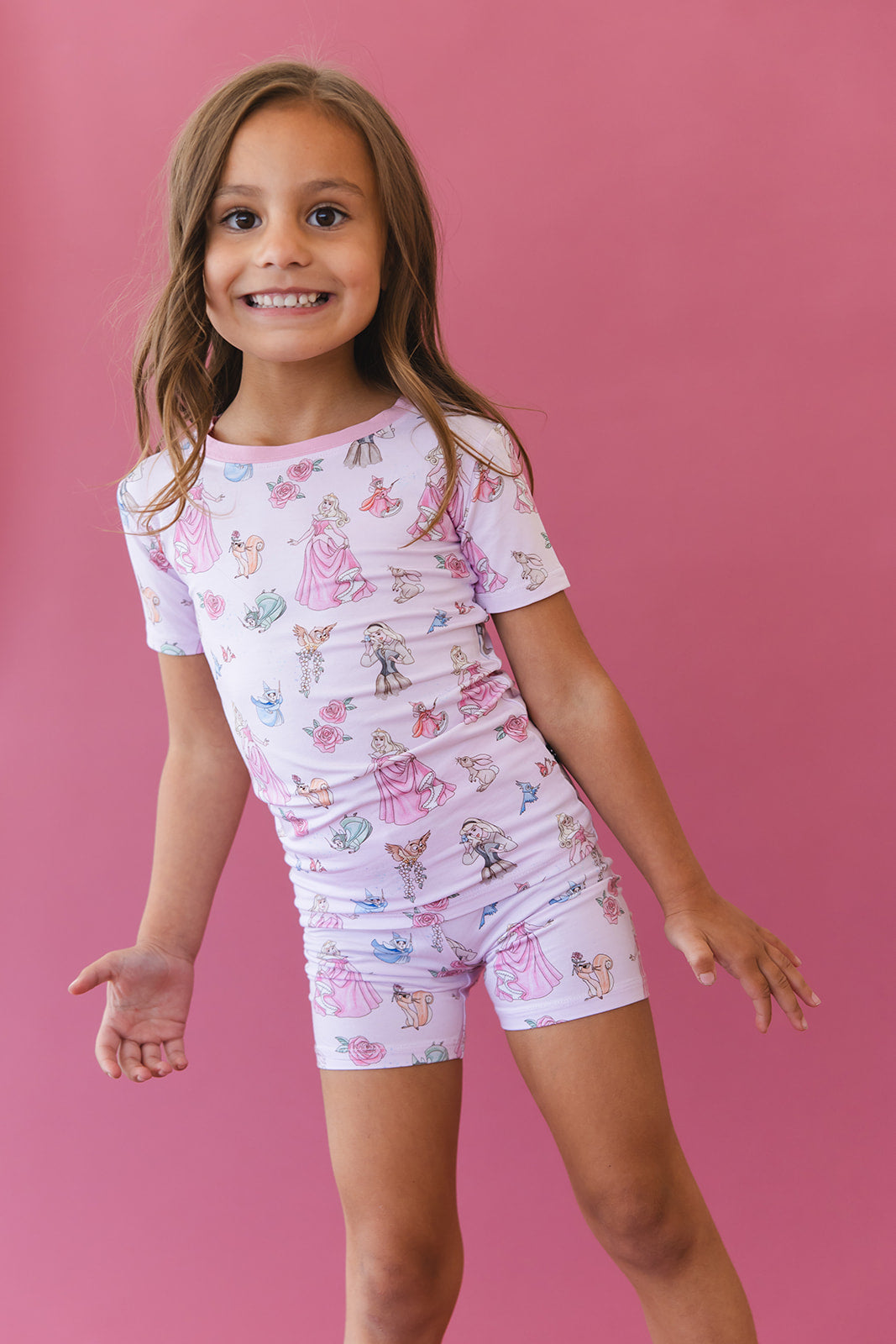 Rose - Biker Short Set