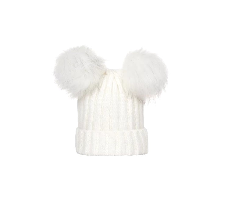 Double Pom Fluffer Beanie