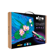 Okto Sensory Art 3d Painting “water Lilies” – 11.8” X 15.7” Canvas Kit