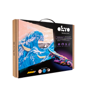 Okto Sensory Art 3d Painting “the Great Wave Off Kanagawa” – 11.8” X 15.7” Canvas Kit