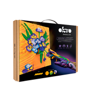 Okto Sensory Art 3d Painting “irises” – 11.8” X 15.7” Canvas Kit