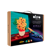 Okto Sensory Art 3d Painting “sunflowers” – 11.8” X 15.7” Canvas Kit