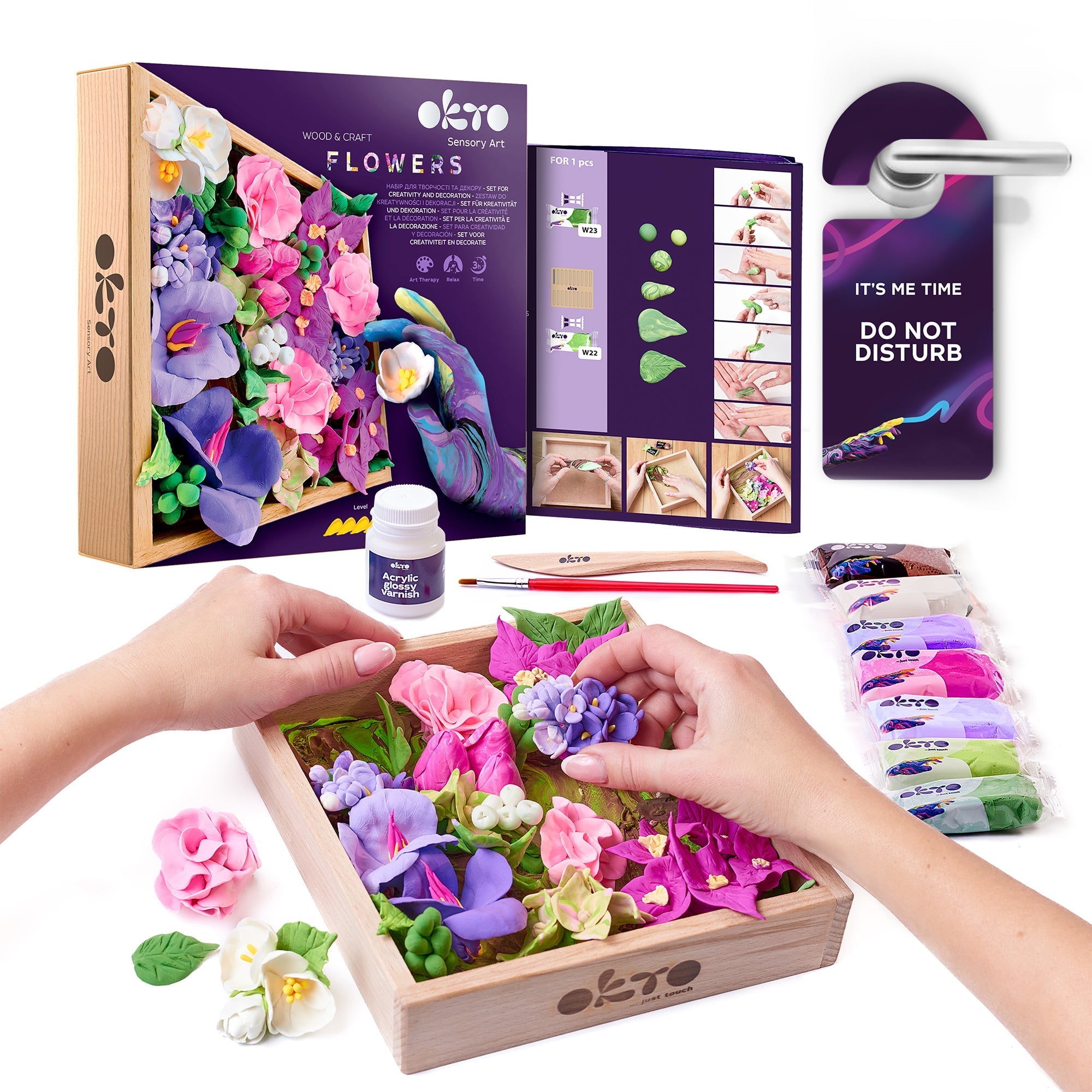 Okto Sensory Art 3d Woodcraft “inspiration” – Flowers Craft Kit