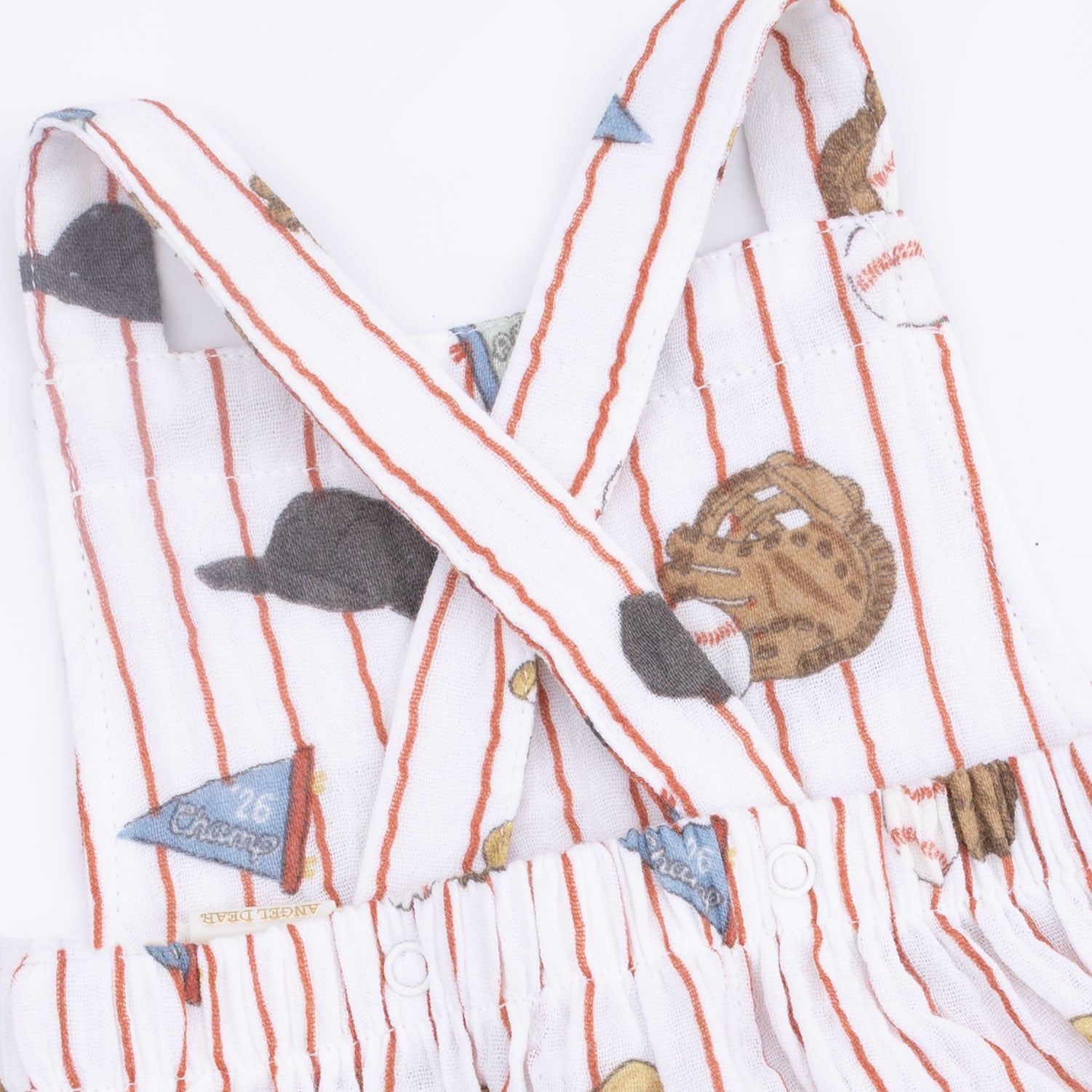 Vintage Baseball Stripe - Retro Sunsuit