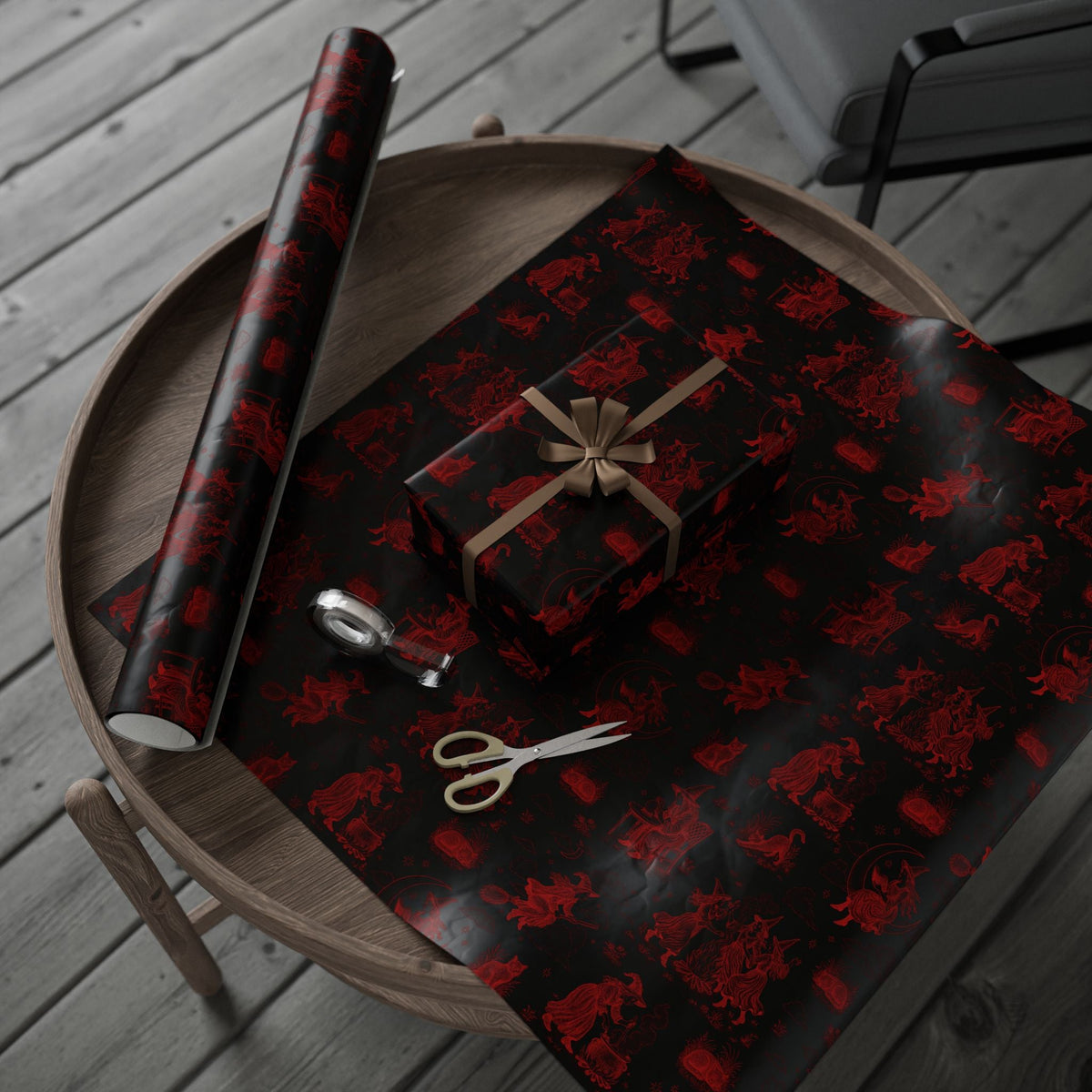 Witchy Toile Wrapping Paper