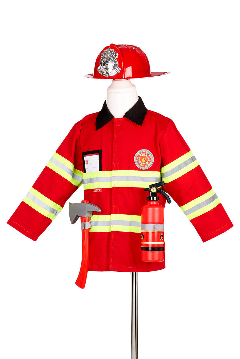 Fireman Suit W/accessories (sz 4-7 Yrs)