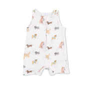 Awesome Dogs - Sleeveless Shortie Romper