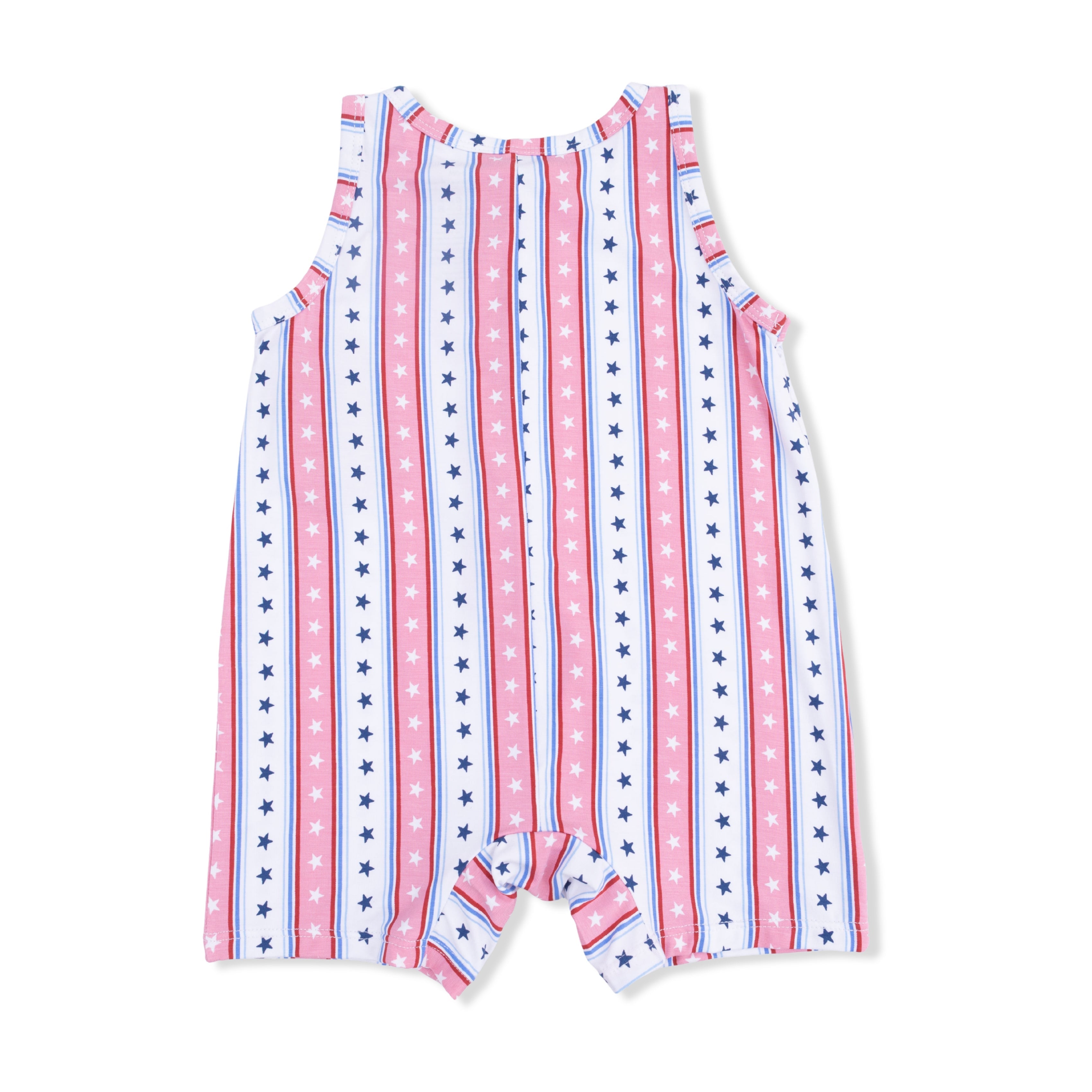 Stars And Stripes - Sleeveless Shortie Romper