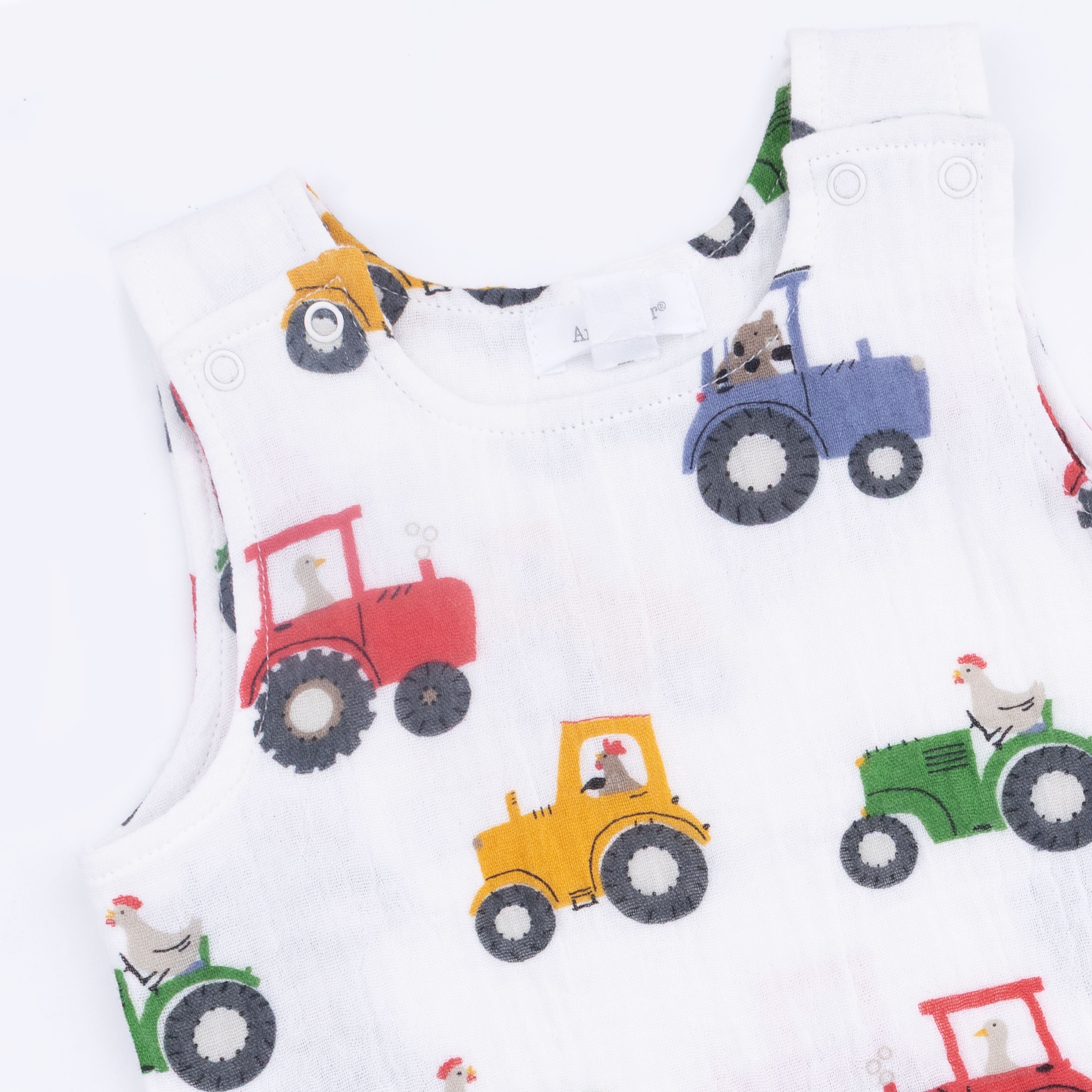 Tractor Friends - Sleeveless Shortie Romper