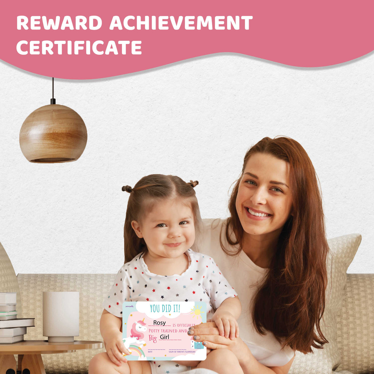 JackInTheBox Potty Training Chart - Unicorn