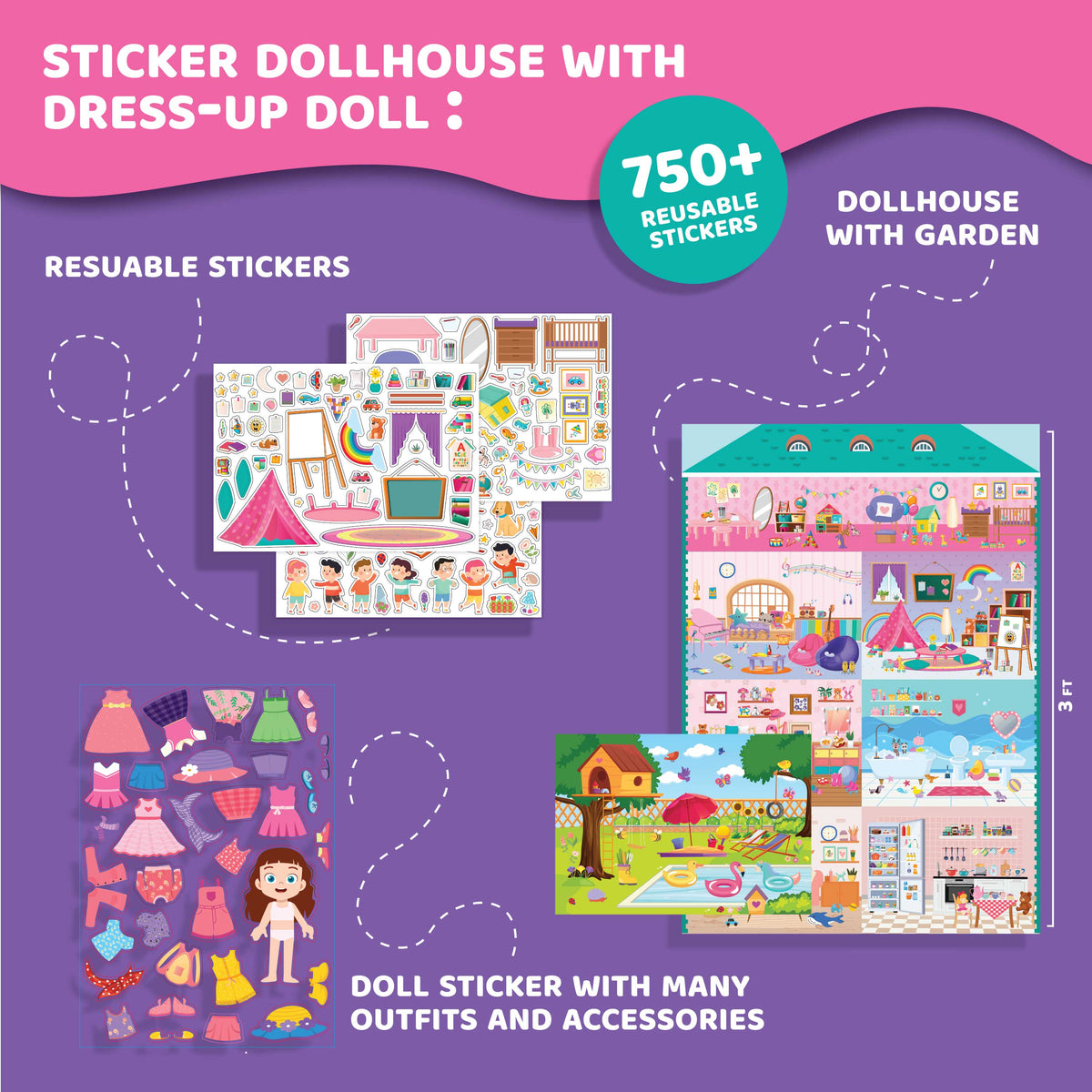JackInTheBox Sticker Dollhouse
