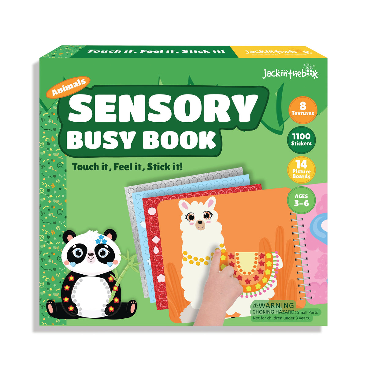 JackInTheBox Sensory Busy Book - Animals