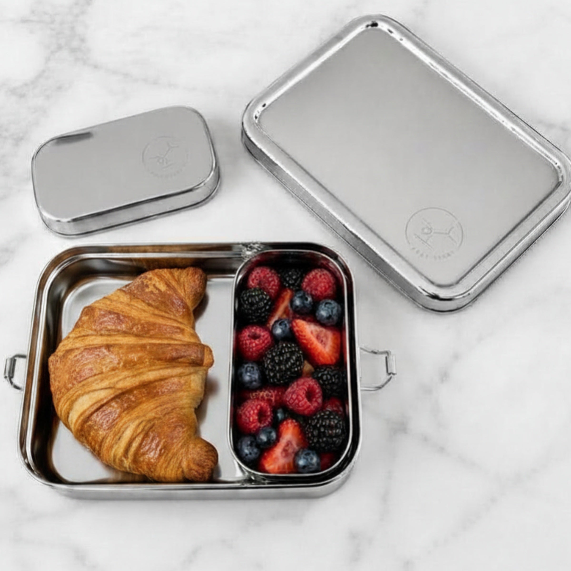 100% Stainless Steel Snack Box With Inner Snack Container