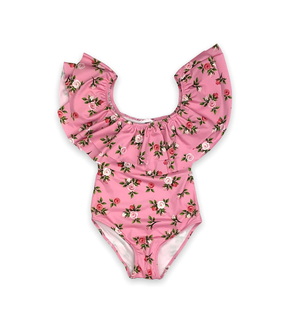 Sissi Pink Roses One Piece