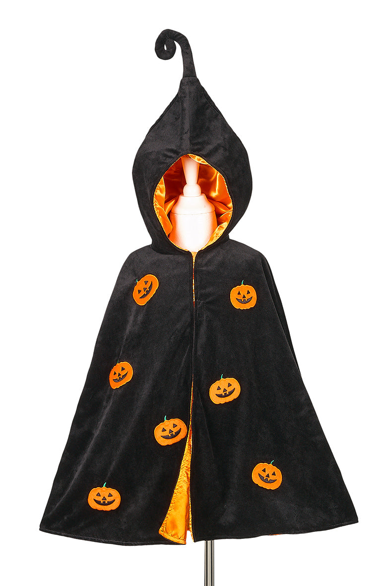 Pumpkin Costume Cape For Kids - Carnival & Festive Use - Sz 4-8 Yrs
