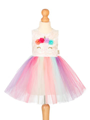 Unicorn Costume Dress Carnival & Festive Use - Sz 2 Yrs