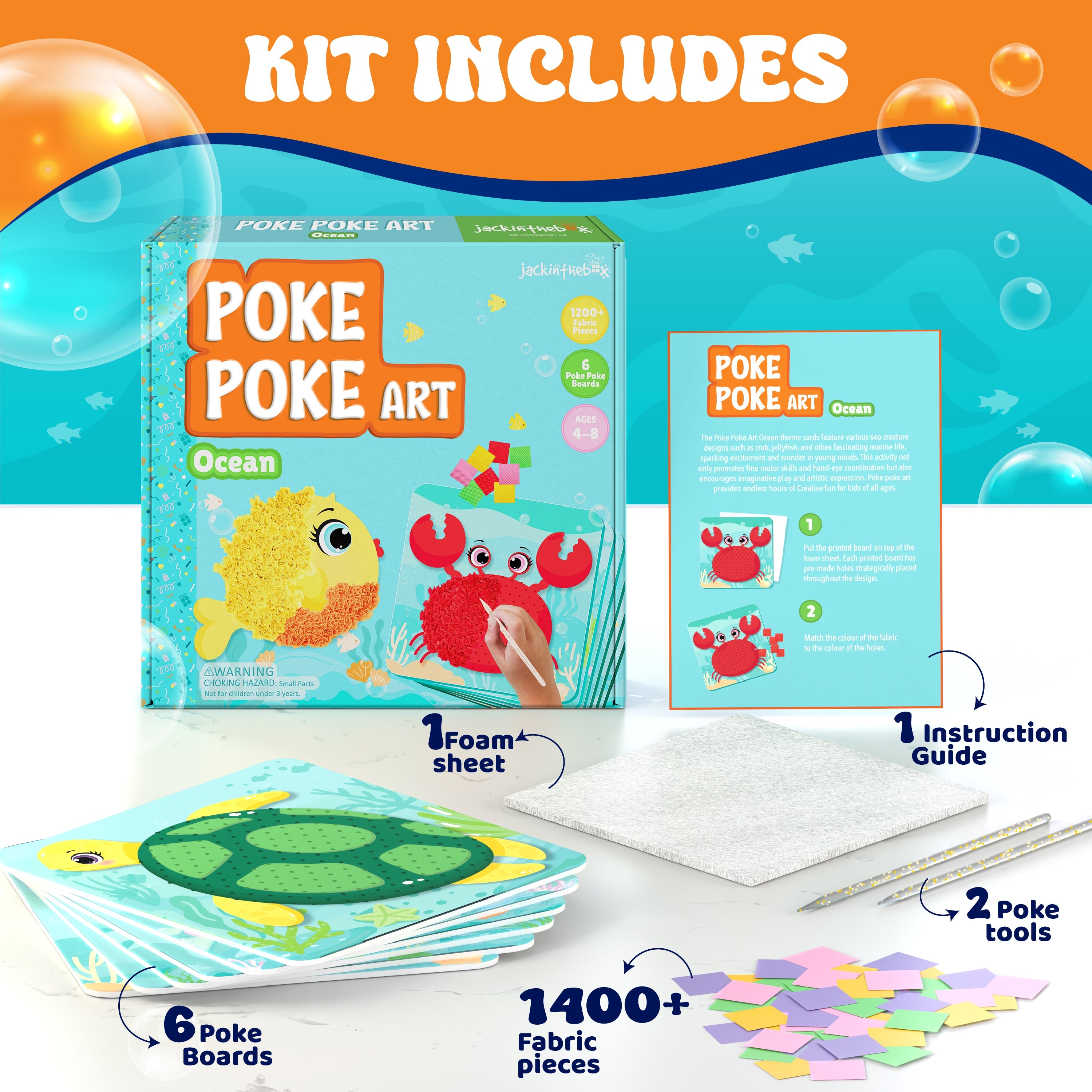 JackInTheBox Poke Poke Art - Ocean