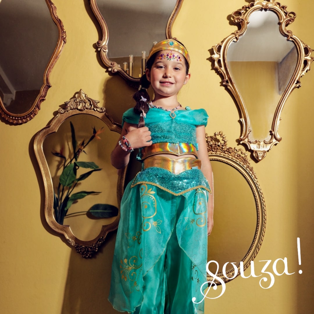 Amira Pants And Top Set (turquoise) - Role-play For Children - (2 Sizes)