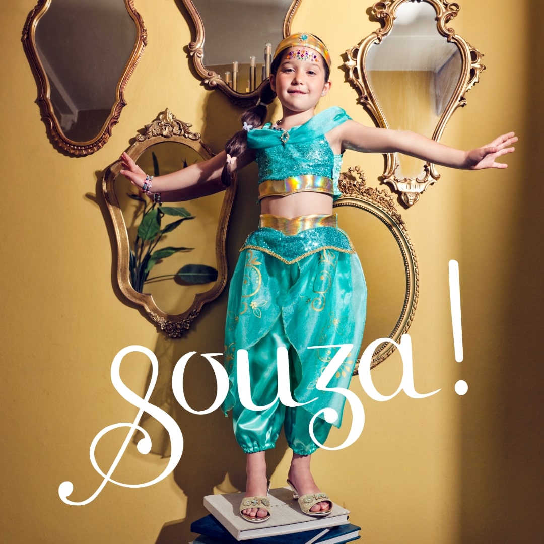 Amira Pants And Top Set (turquoise) - Role-play For Children - (2 Sizes)