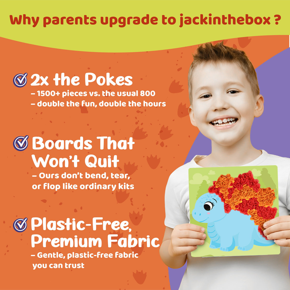 JackInTheBox Poke Poke Art - Dinosaurs