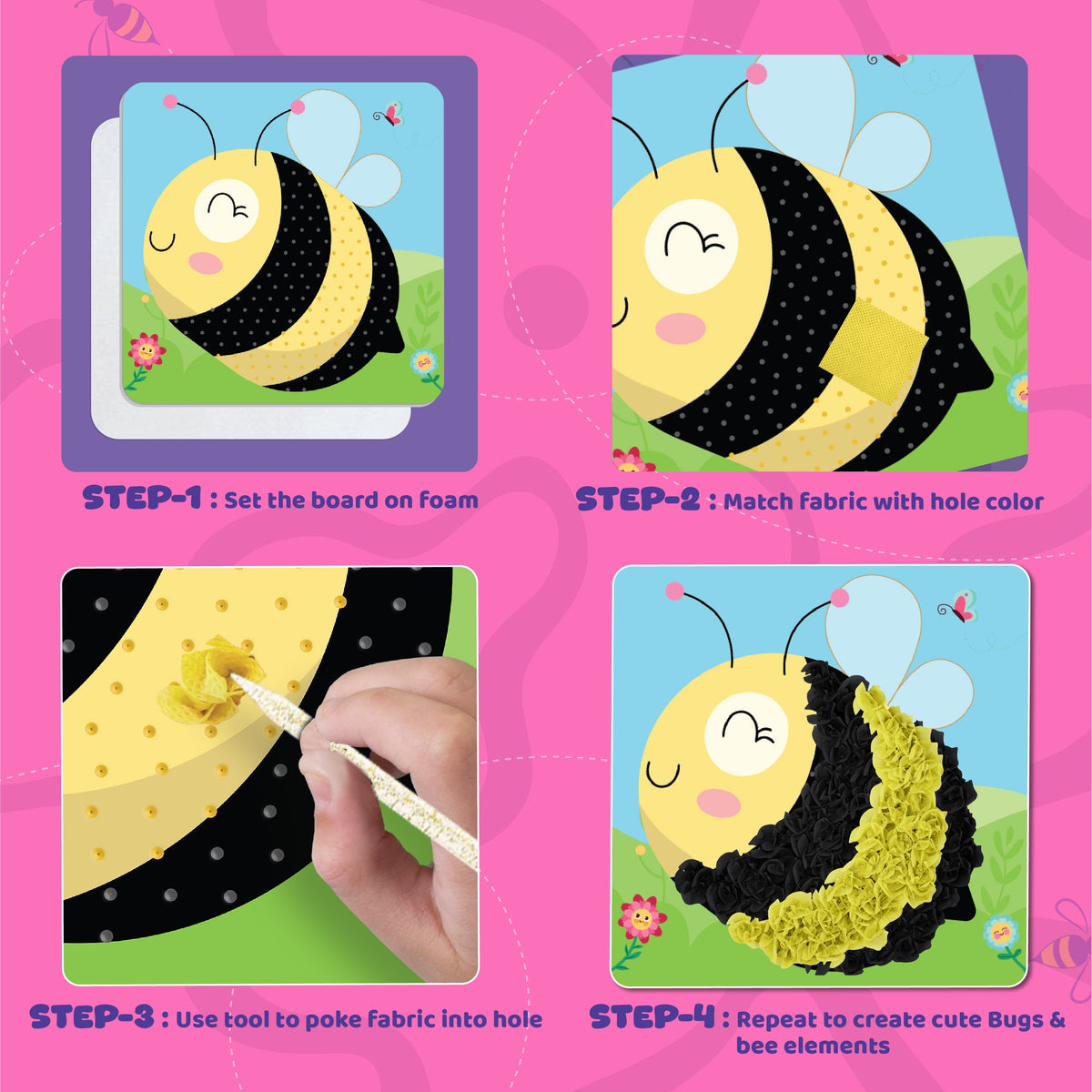 JackInTheBox Poke Poke Art - Bugs & Bees