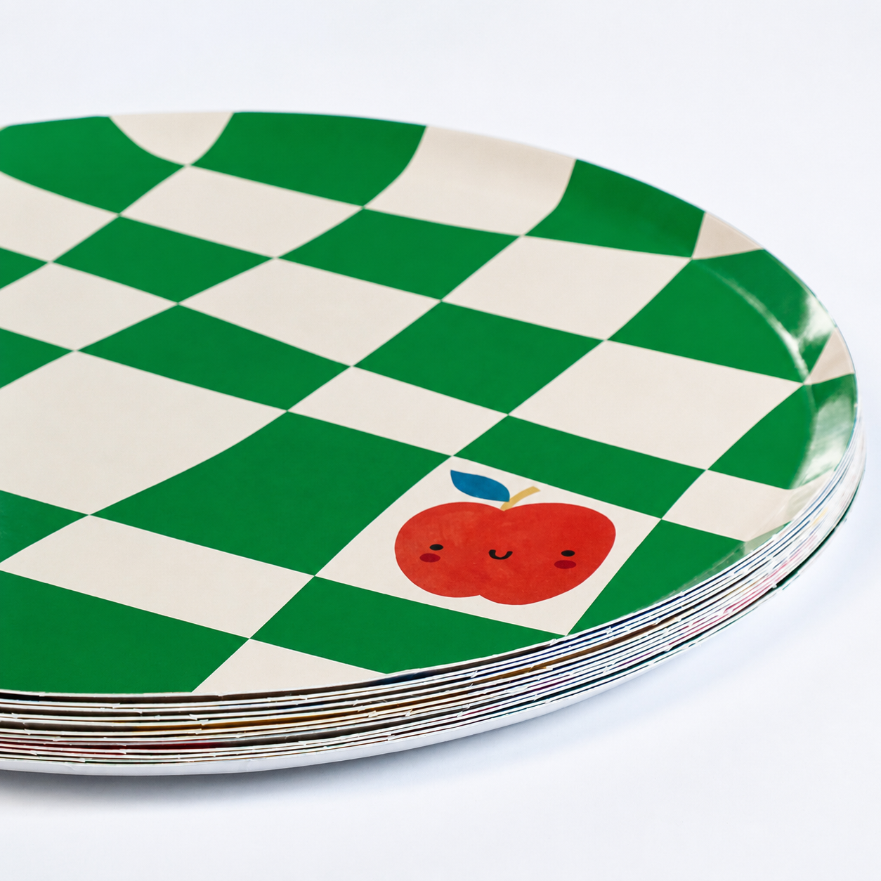 Little Chef Checkered Paper Plates (x 12)