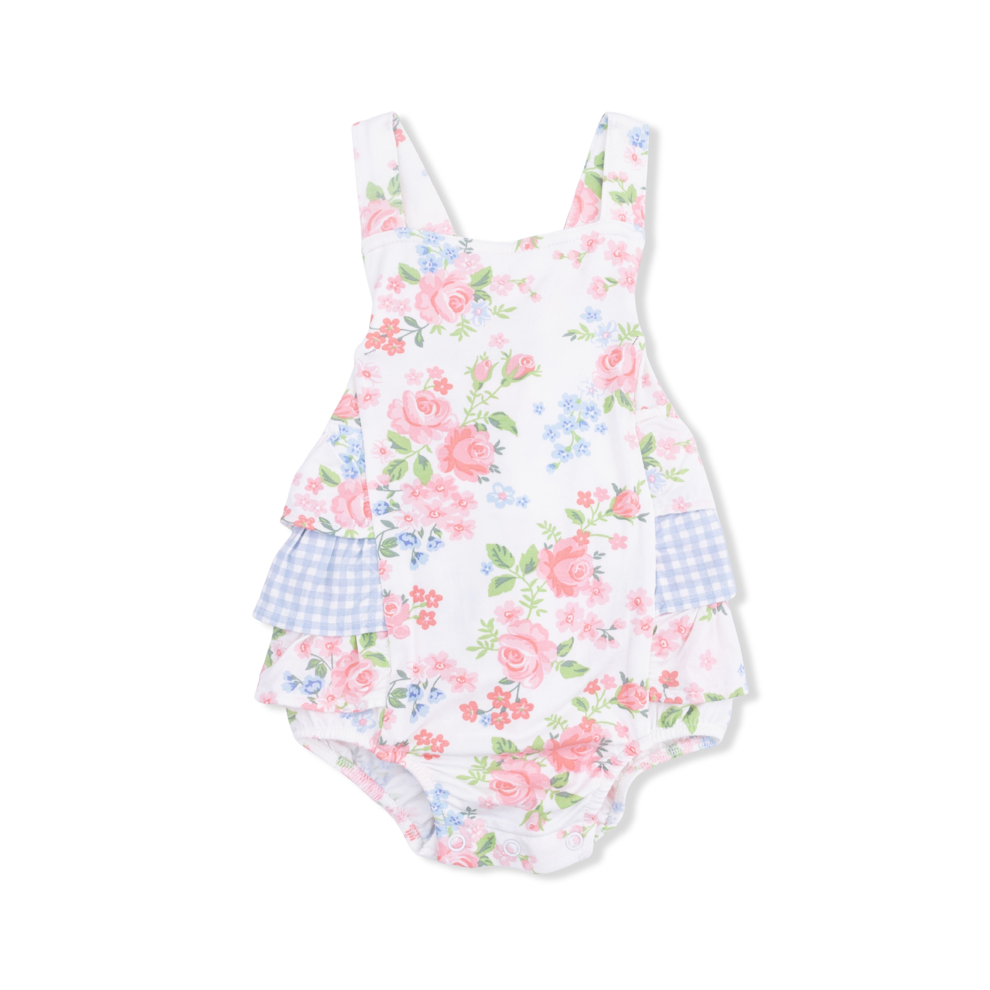 Cute Little Roses - Ruffle Sunsuit