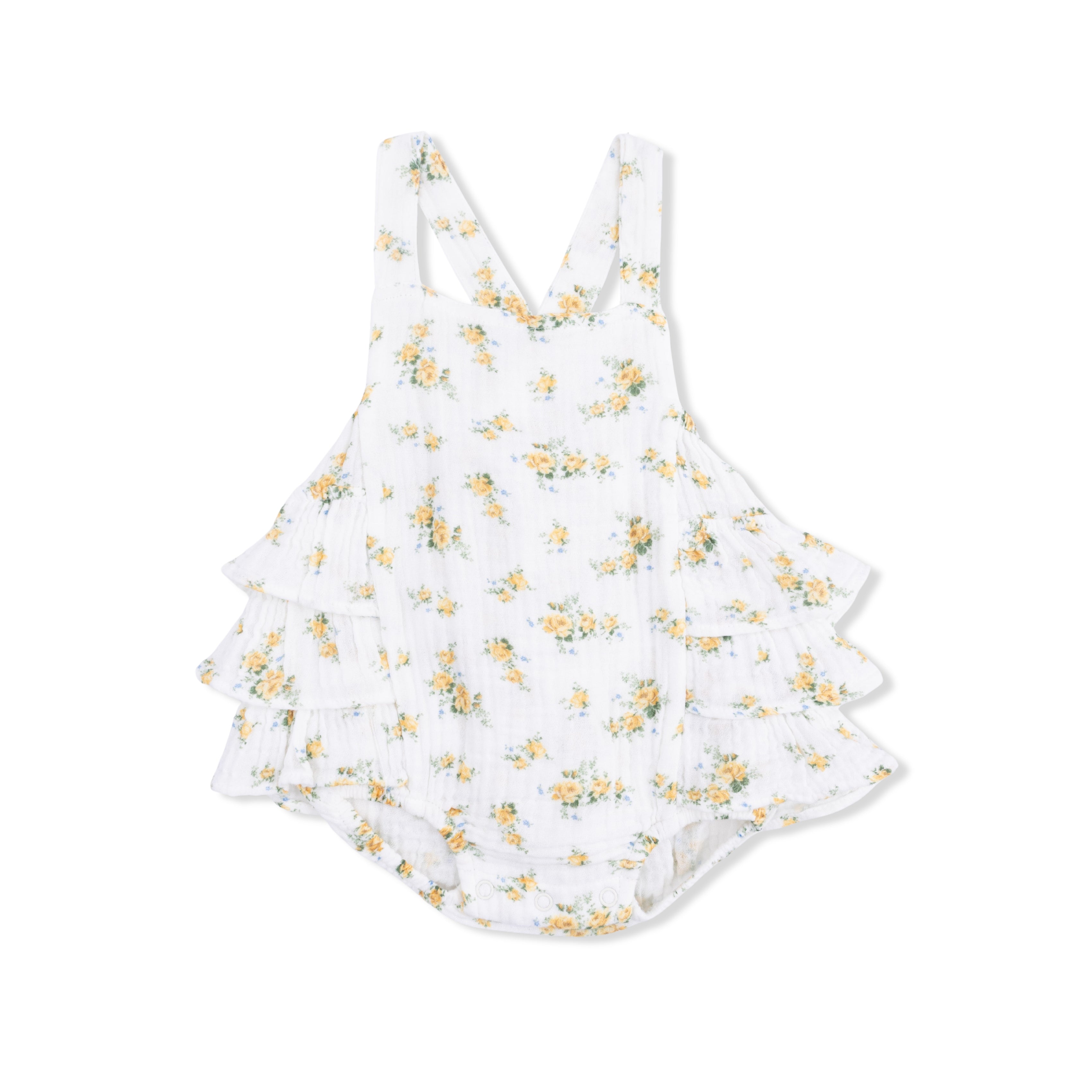 Sunshine Roses - Ruffle Sunsuit