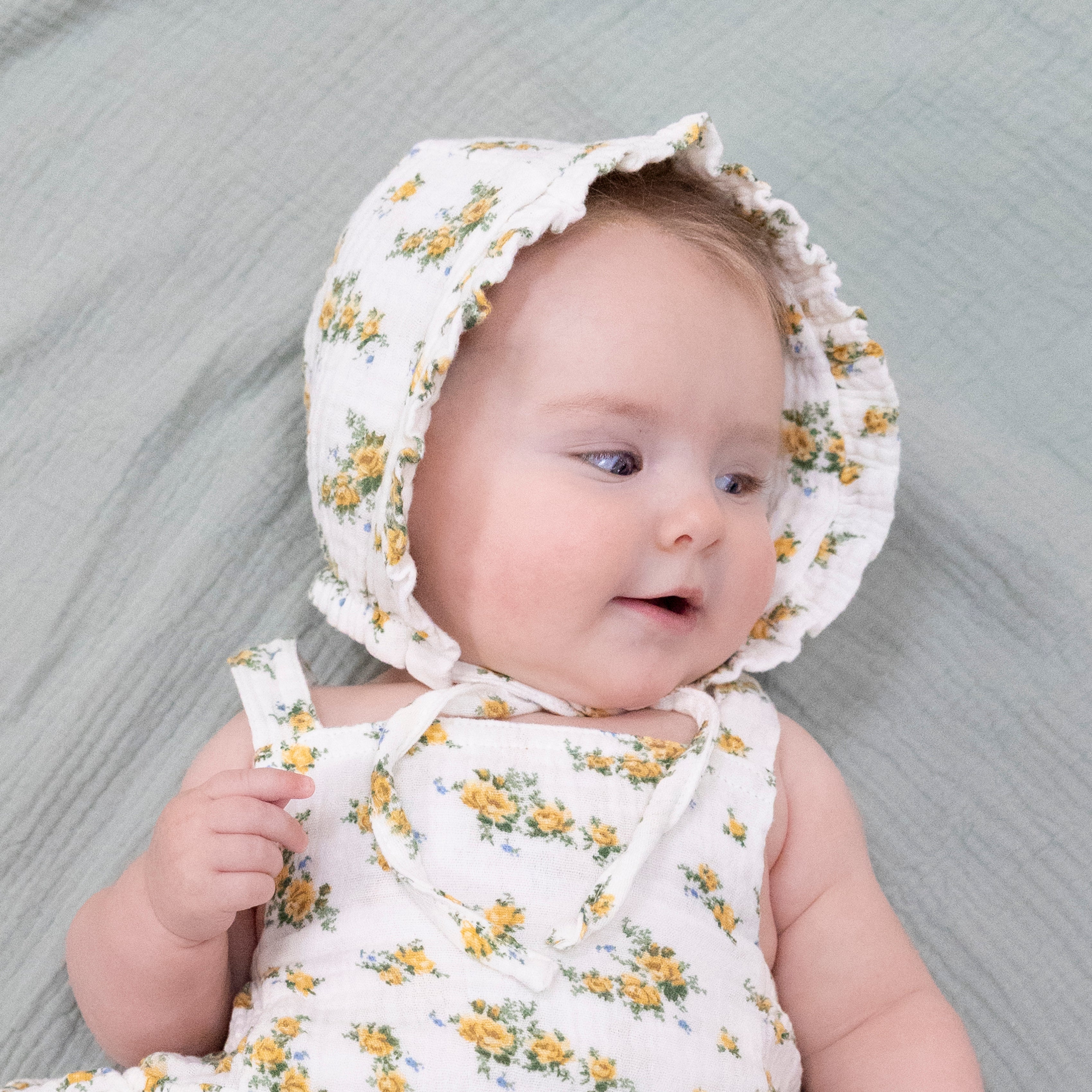 Sunshine Roses - Ruffle Bonnet