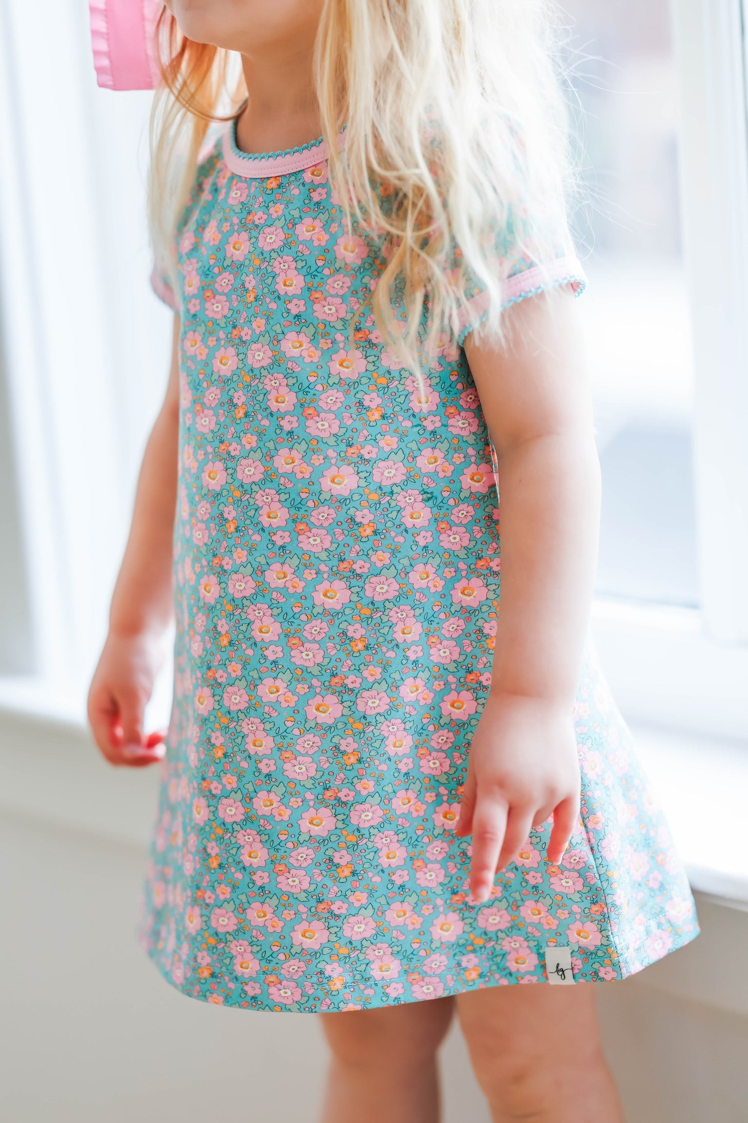 Summer Floral T-shirt Dress